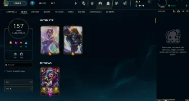 (Premium) CONTA UNRANKED LOL 2015 MMR DIAMOND 159 SK 116 CR
