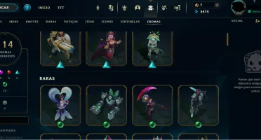 (Premium) CONTA UNRANKED LOL 2015 MMR DIAMOND 159 SK 116 CR