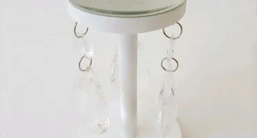 Castiçal Espelhado Bolas - Verde