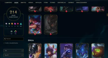 Esmeralda 2 com TODOS os Champs e 214 Skins +3 Prestigios