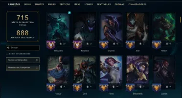 Esmeralda 2 com TODOS os Champs e 214 Skins +3 Prestigios