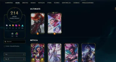Esmeralda 2 com TODOS os Champs e 214 Skins +3 Prestigios