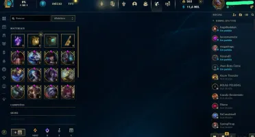 Conta Lol rara Twitch medieval e ww cinzento