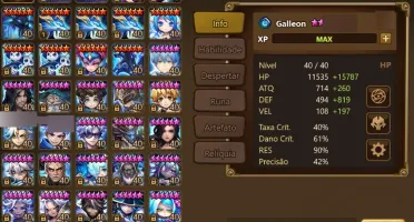 Conta Summoners War - 3 LDS - Christine, Eleanor e Sylvia