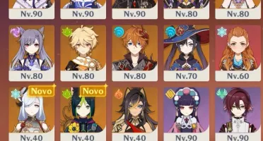 Conta Genshin AR 59 15 Personagens 5*