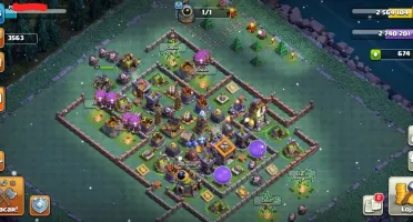CV12 FULL CLASH OF CLANS TH12 6 CONSTRUTOR paisagem 6 skins