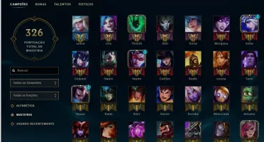Conta Gold 5 com borda GOLD IV 39SKINS/104CHAMP 4PAG DE RUNA