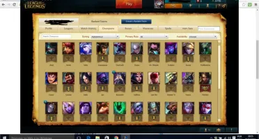 Smurf com 34 champs 6skin 35W/7L season passada, borda prata