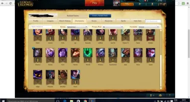 Smurf com 34 champs 6skin 35W/7L season passada, borda prata