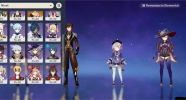 Conta Genshin Impact c/ 5 personagens 5*