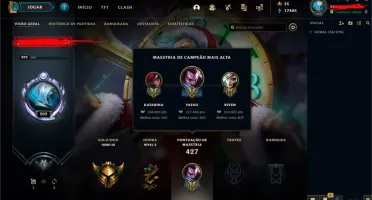 Contas Inativas League of legends 30-140 champions