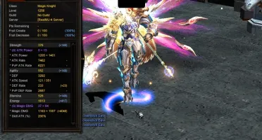 Conta do RealMU Personagem Magic Gladiator Lv 1256 ALL Manti