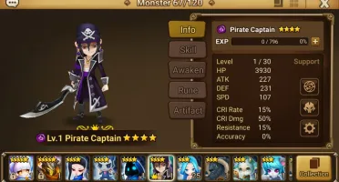 Reroll Summoners War lvl10 com Frigate + Adriana + Sagar
