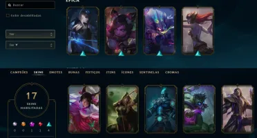 Unranked Com 17 Skins E 49 Campeões