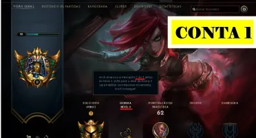Combo de 02 contas League of Legends.