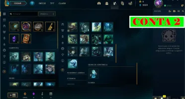 Combo de 02 contas League of Legends.