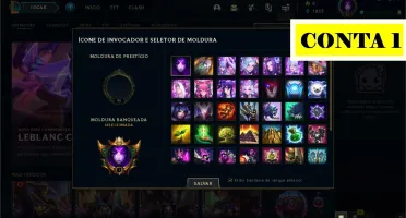 Combo de 02 contas League of Legends.