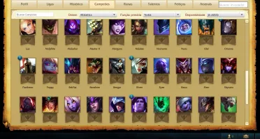 CONTA LV30 69 CAMPEÕES + 14 SKINS