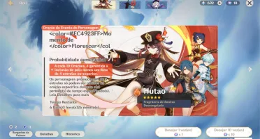 AR 53 HU TAO, KLEE, VENTI, ZHONGLI, MONA, JEAN + 2 ARMAS T5