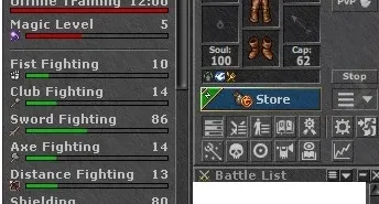 Conta 2 EK's e 1 Knight e 75 coins (servidores diferentes)