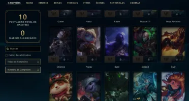 Conta PLATINA 4 | 70% Win - Lol (League Of Legends) Elomoon
