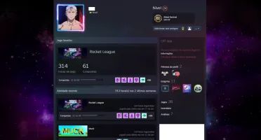 Conta steam com ROCKET LEAGUE e jogos