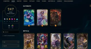 Conta lol com 247 skins