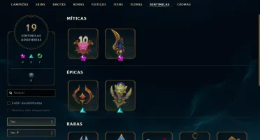 Conta LOL Smurf Unranked Diamond Season 9 147 Skins