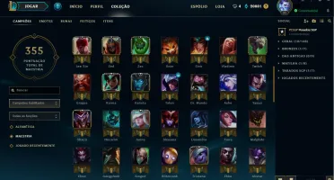 Conta platina 3 com muitas skins