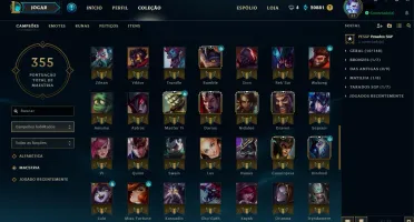 Conta platina 3 com muitas skins