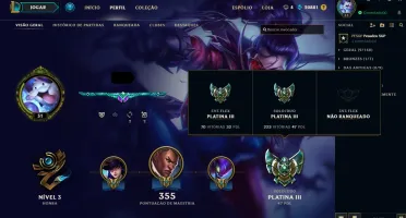 Conta platina 3 com muitas skins