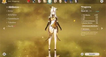 Conta Genshin Impact (Diluc, Venti, Fischl....). RANK 32