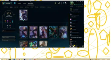 Conta Lol com rammus rei,riven campeonato season2, 276 skins