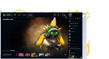 Conta Lol com rammus rei,riven campeonato season2, 276 skins