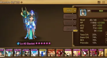 Conta Summoners War, com nat5 LD e 12 outros nat5, late game