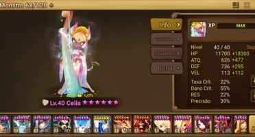 Conta Summoners War, com nat5 LD e 12 outros nat5, late game