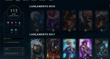 Conta LOL 113 skins + 131 champ + 3 vitory skins (s4,s5,s6)