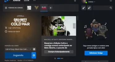 Conta com Call of Duty Vanguard e Call of Duty Cold War