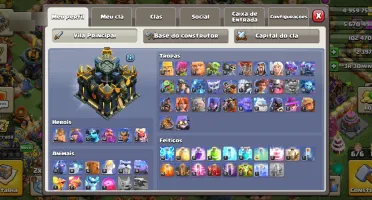 Clash of clans com itens raros de 2013