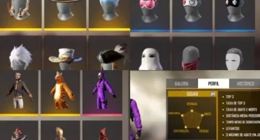 Conta free fire, muito gemada!