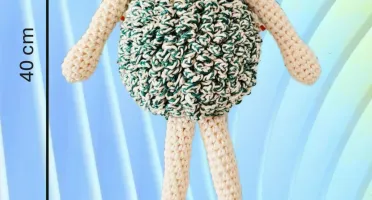 Carneirinho Pipoca Verde Esperança, croche, amigurumi