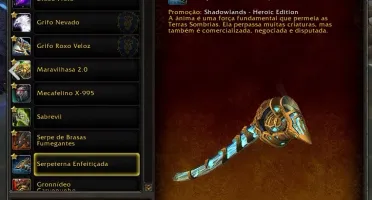 CONTA WOW + SHADOWLANDS + 4 PERSONAGENS 50 E OUTROS.