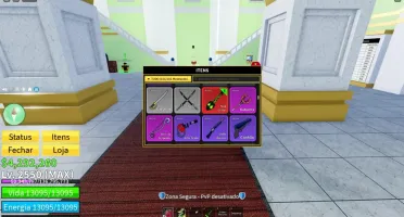 Conta blox fruits com sanguine todas v4 espadas e armas