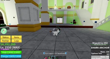 Conta blox fruits com sanguine todas v4 espadas e armas