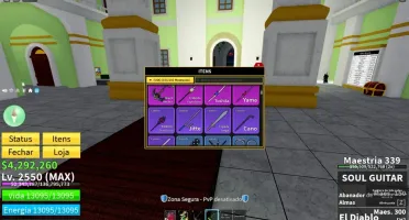 Conta blox fruits com sanguine todas v4 espadas e armas