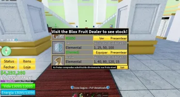 Conta blox fruits com sanguine todas v4 espadas e armas