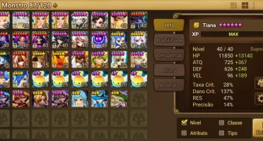 Conta lategame com Nat5 LD Faz todos os conteúdos do jogo.