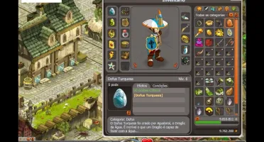 Conta Dofus Spirita Yop lvl 199,56 % c/ itens caros e kamas.