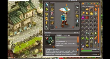 Conta Dofus Spirita Yop lvl 199,56 % c/ itens caros e kamas.