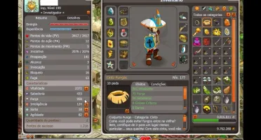 Conta Dofus Spirita Yop lvl 199,56 % c/ itens caros e kamas.